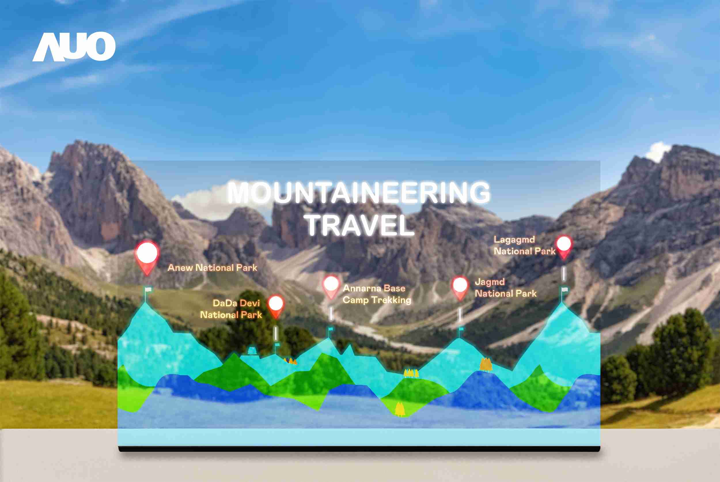 优游UB8展示全球单片尺寸最大(*)42吋透明Micro LED显示器拼接而成的〝64吋透明Micro LED显示器〞，，具备高透明度、、1,000 nits高亮度、、广色域、、、、采用三边无边框的无缝拼接等多重特色，，，，呈现超高清、、、、细腻画质而不遮挡后方视觉，，，满足层峰需求，，可广泛运用于零售、、、、艺术展览或商业空间等场域